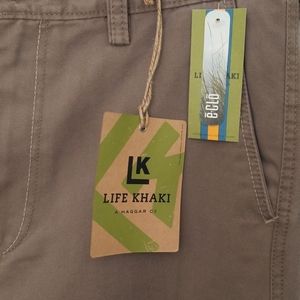Life Khaki Relaxed Straight Medium Brown Pants
